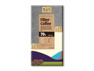 Bar Cacaco Filter Coffe Dark Chocolates 80 Gm