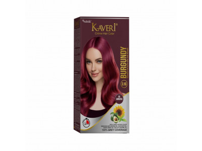 Kaveri Creame Hair Color (45 Gm + 45 Ml) Burgandy 1 Nos