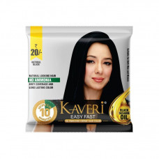 Kaveri Easy Fast (15 Gm + 15 Ml) Natural Black 1 Nos