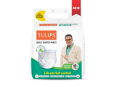 Tulips Adult Diaper Pants M 10 Nos