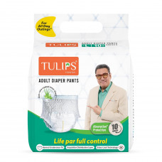 Tulips Adult Diaper Pants L 10 Nos