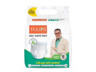 Tulips Adult Diaper Pants L 10 Nos