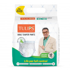 Tulips Adult Diaper Pants Xl 10 Nos