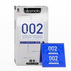 Okamoto 002 Rich Lube Condoms 6 Nos