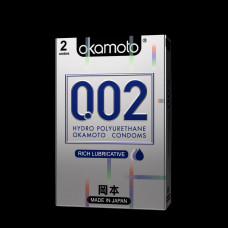 Okamoto 002 Rich Lube Condoms 2 Nos