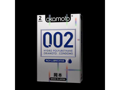 Okamoto 002 Rich Lube Condoms 2 Nos