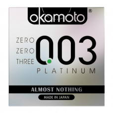 Okamoto 003 Platinum Condoms 3 Nos