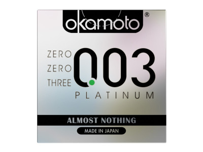 Okamoto 003 Platinum Condoms 3 Nos Okamoto 003 Platinum Condoms 3 Nos