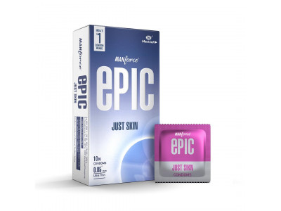 Manforce Epic Just Skin Condoms (Pack Of 10)