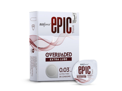Manforce Epic Overladed Extra Lube Condoms (Pack Of 3)