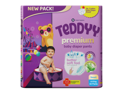 Teddyy Baby Premium Pants Small Diapers 42 Nos