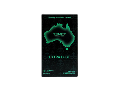 Tempt Wellness Extra Lube Condoms (Pack Of 10+2 Free)