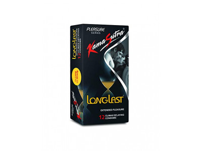 Kamasutra Longlast Pleasure Condoms (Pack of 12)