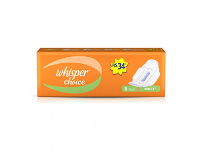 Whisper Choice With Wings Sanitary Pads (Pack of 8)