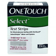 One Touch Select Glucometer Strips (Pack of 25)