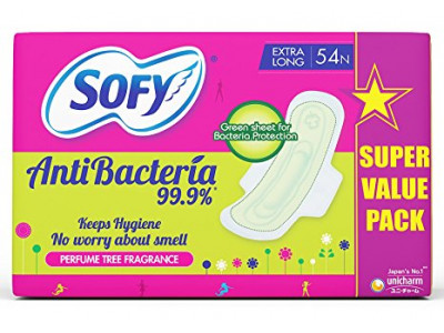 Sofy Bodyfit Anti Bacterial XL Sanitary Pads (Pack of 15)