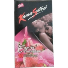 Kamasutra Excite Strawberry Condoms- 10 nos