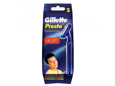 Gillette Presto Shaving Razor (Pack of 5)