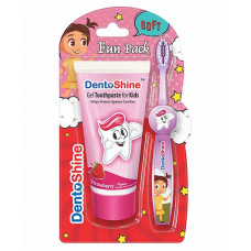 Dentoshine Fun Pack Strawberry Toothpaste (Pack of 1)