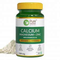 Pure Nutrition Calcium Magnesium Zinc Tab 60 Nos