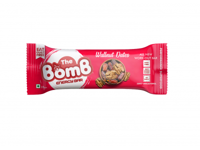 THE BOMB ENERGY BAR WALNUT and DATES  35 GM