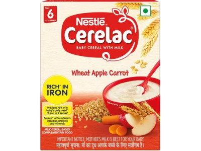 Cerelac Wheat Apple Carrot Cereal 6 Month Plus 300 gm