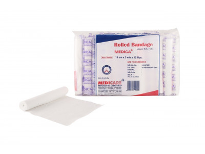 MEDICARE ROLL BANDAGE 15CMX3MT 