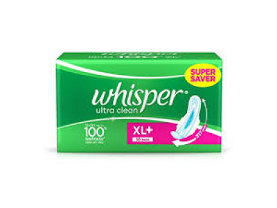 Whisper Ultra Clean XL Sanitary Pads (Pack of 30)