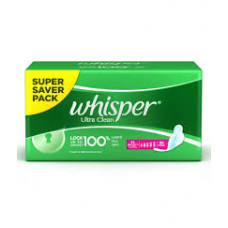 Whisper Ultra Clean XL+ Wings Sanitary Pads (Pack of 30)