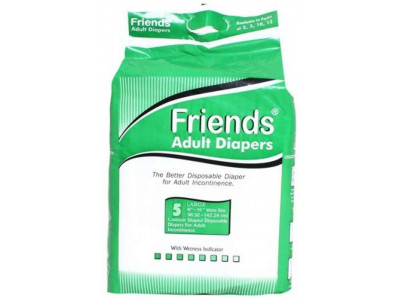 Friends Adult Diapers Large (Pack of 5)