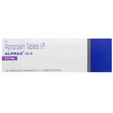 Alprax 0.5 mg Tab (Pack-15)