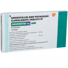 Augmentin Duo 1000 mg Tab (Pack-10)