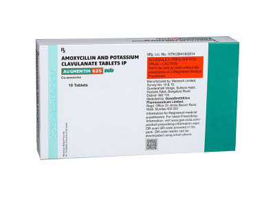 Augmentin Duo 625 mg Tab (Pack-10)
