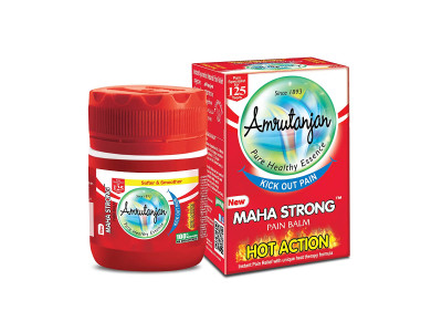 Amrutanjan Maha Strong Pain Balm - 08 ml