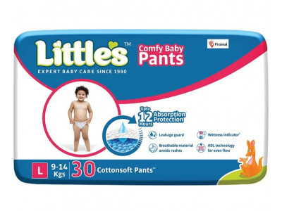Littles Comfy Baby Pants Diapers - L 
