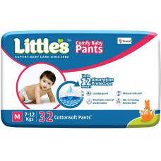 Littles Comfy Baby Pants Diapers - M 