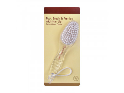 Bare Essentials Foot Brush & Pumlce With Handle