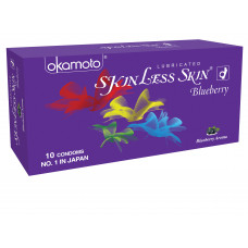 Okamoto Skin Less Skin Blueberry Condoms (Pack of 10)