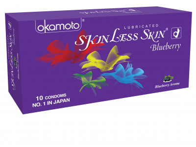 Okamoto Skin Less Skin Blueberry Condoms (Pack of 10)
