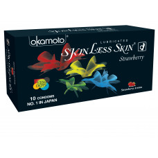 Okamoto Skin Less Skin Strawberry Condoms (Pack of 10)