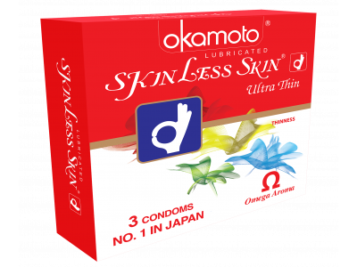 Okamoto Skin Less Skin Ultra Thin Condoms (Pack of 3)