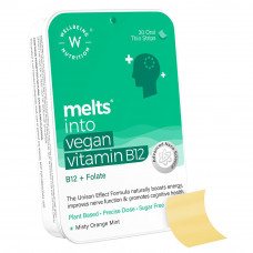 Wellbeing Nutrition Vegan Vitamin B12 Oral Strips (Pack of 30)