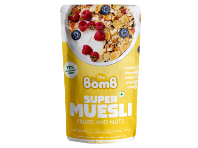 The Bomb Super Muesli Fruits and Nuts 400gm