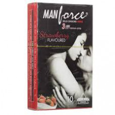 Manforce Strawberry Dotted Condoms (Pack of 10)