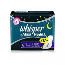 Whisper Maxi Night XL with Wings Sanitary Pads (Pack of 7)