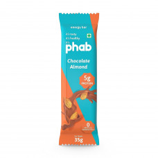 Phab Chocolate Almond Energy Bar 35 Gms