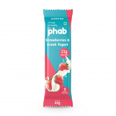 Phab Strawberries & Greek Yogurt Protein Bar 65 Gms