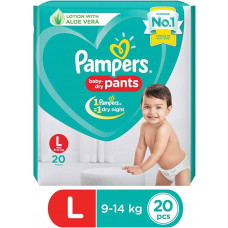 Pampers Dry Pants Large 9-14 kg Diapers (Pack of 20)