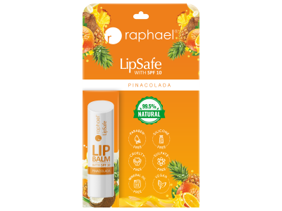 Raphael Lipsafe Spf-10 Pinacolada 4.8 gm Lip Balm