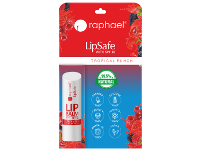 Raphael Lipsafe Spf-10 Tropical Punch 4.8 gm Lip Balm
